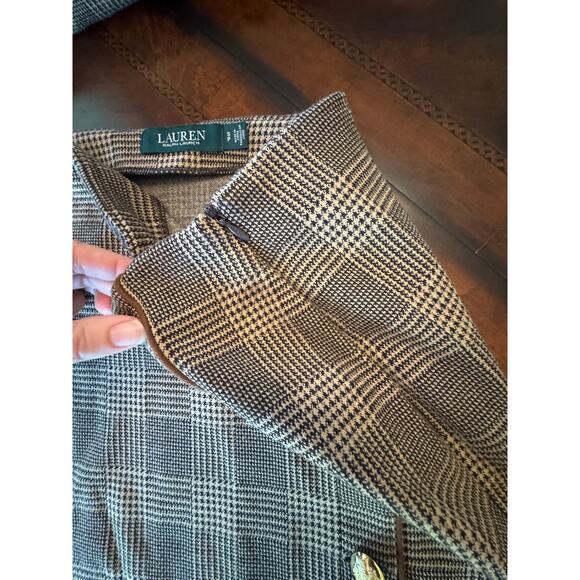 Lauren Ralph Lauren Houndstooth 2 Piece Set Skirt Top Preppy Old Money Small - Picture 7 of 11